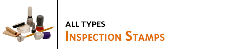 Inspection stamps for perfect for quality control use in manufacturing, packaging and product handling. Mark on metal, wood, plastic, paper and more. Fast!